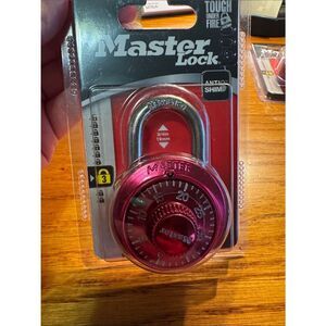 Master lock - Pink Combination Dial Padlock - Secure Keyless Lock